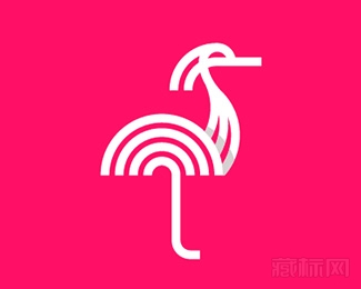 Bird鸟线描logo设计欣赏