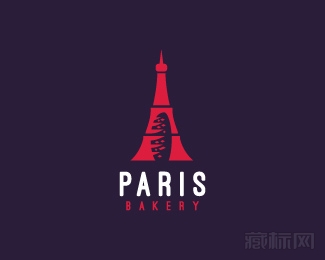 Paris Bakery巴黎面包店logo设计欣赏