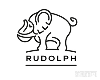 Rudolph鲁道夫大象logo设计欣赏