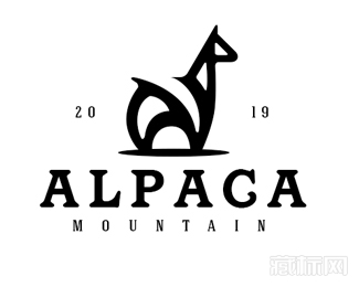 Alpaca Mountain羊驼logo设计欣赏