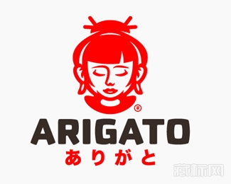 Arigato女人头像logo设计欣赏