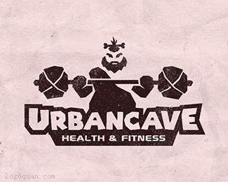 UrbanCave健身房标志