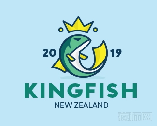 Kingfish鱼王logo设计欣赏