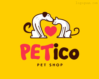 Petico宠物店logo