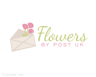 Flowers网上花店logo