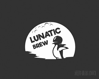 Lunatic Brew企鹅logo设计欣赏