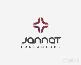 Jannat Restaurant餐厅ogo设计欣赏