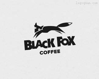 黑狐狸咖啡馆标志