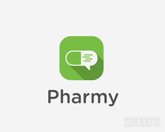 Pharmy气泡logo设计欣赏