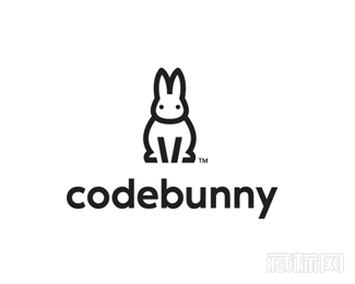 CodeBunny代码兔子logo设计欣赏