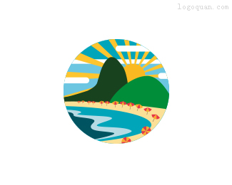 巴西海滩景区logo