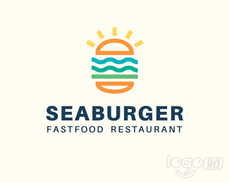 Seaburger海洋汉堡logo设计欣赏