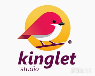 Kinglet鸟logo设计欣赏