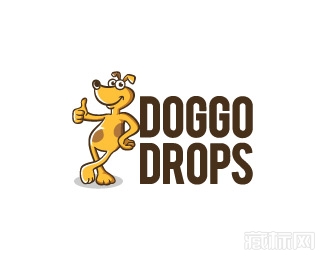 Doggo Drops狗logo设计欣赏