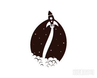 Rocket Coffee火箭咖啡豆logo设计欣赏