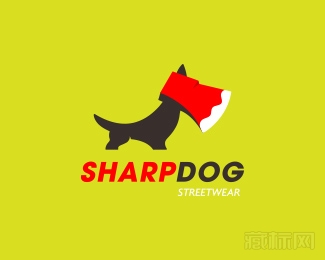 Sharp Dog斧头与狗logo设计欣赏