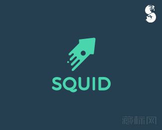 SQUID乌贼和火箭logo设计欣赏