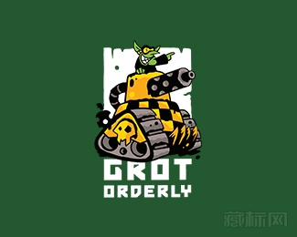 Grot Orderly坦克怪物logo设计欣赏