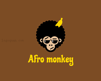 非洲猴子卡通图标