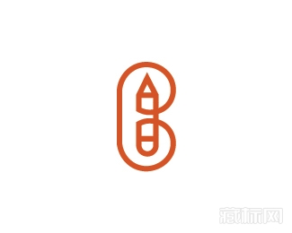 b for pencil铅笔logo设计欣赏