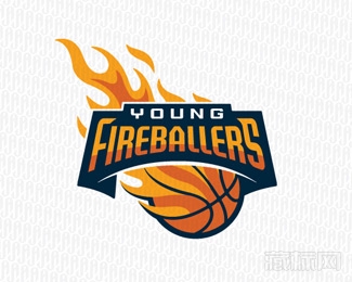 Young Fireballers篮球logo设计欣赏