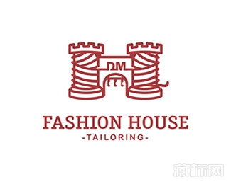 Fashion House DM时装屋logo设计欣赏