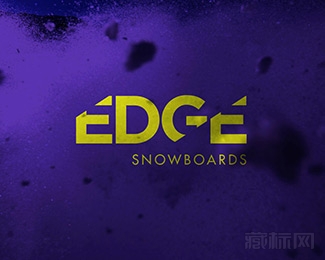 Edge Snowboards滑雪板logo设计欣赏