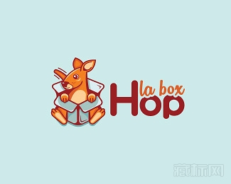Hop La Box袋鼠logo设计欣赏