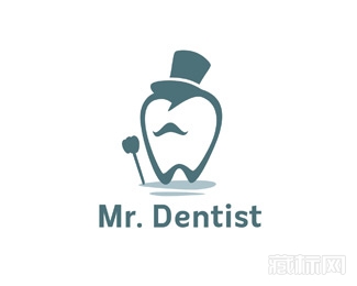 Mr. Dentist牙医logo设计欣赏