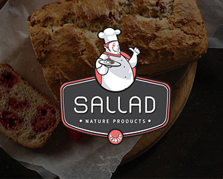 Sallad熟食店logo