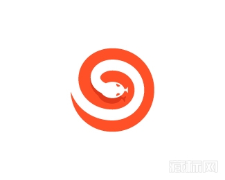 Snake Target蛇目标logo设计欣赏