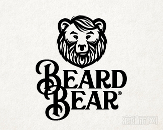 BeardBear胡须熊logo设计欣赏