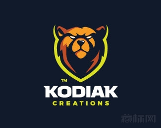 Kodiak科迪亚克熊logo设计欣赏