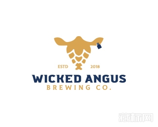 Wicked angus鹿logo设计欣赏