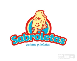Sabroletas冰激凌logo设计欣赏