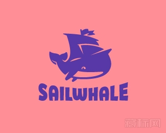 SailWhale鲨鱼帆船logo设计欣赏