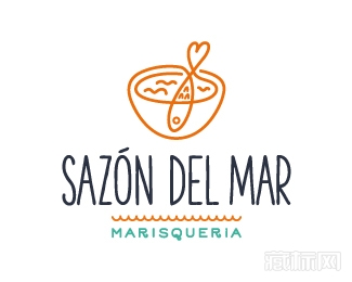 Sazon del Mar鱼logo设计欣赏