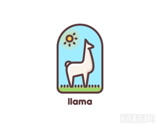 llama羊驼logo设计欣赏