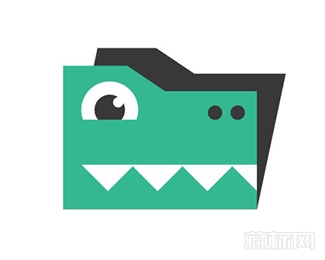File Gator文件夹鳄鱼logo设计欣赏