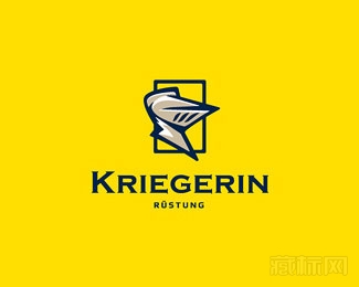 Kriegerin格斗女孩logo设计欣赏