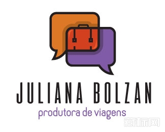 Juliana Bolzan聊天气泡logo设计欣赏