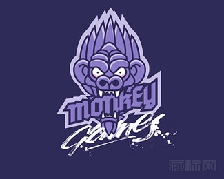 MONKEY GAMES猴子游戏logo设计欣赏