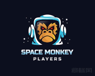 Space Monkey太空猴子logo设计欣赏