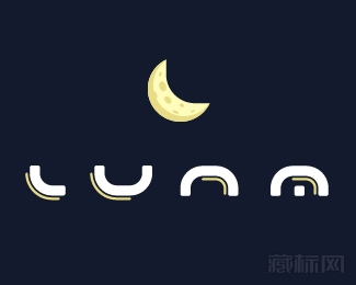 Luna月亮logo设计欣赏