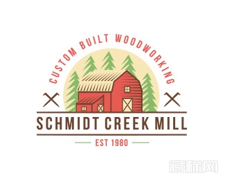 Schmidt Creek mill房子logo设计欣赏