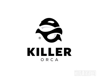 虎鲸Killer logo标志设计欣赏