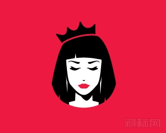 Brunette Queen女王logo设计欣赏