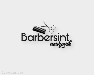 Barberinst理发师logo