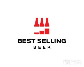Best Selling Beer热销啤酒logo设计欣赏