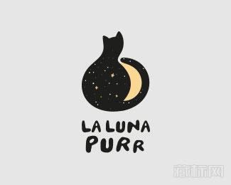la lune purr猫logo设计欣赏